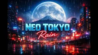 Futuristic Tokyo Rain 😴 Music for Deep Sleep