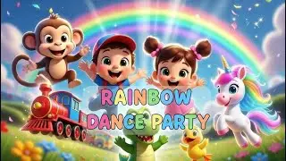 Fun Dance Along Cartoon for Kids | Julu Junctions Rainbow Friends