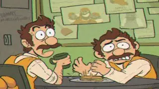 Mario and Luigi's coffee break | Overalls and Funny Hats Comic Dub