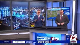 WPRI 12 Weather Forecast for 2/19/26:  Icy spots this morning; nice day overall today