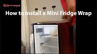 How to wrap a Mini Fridge in one piece of vinyl  Rmwraps.com