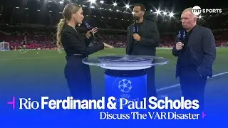 Rio Ferdinand & Paul Scholes react following VAR controversy during Tottenham vs Liverpool 🎥