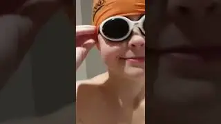 How to put swimming cap on kids # life hack