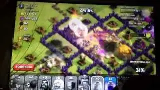 CLASH OF CLANS: Invincible Wizard Attack epic win