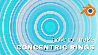 Blender Concentric Circles | Blender 3.5