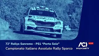 🔴 LIVE! | CIAR Sparco, Rallye Sanremo - PS1 &ldquo;Porto Sole&rdquo;