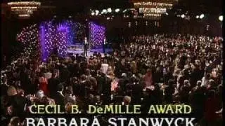 Barbara Stanwyck Receives the Cecil B. DeMille Award - Golden Globes 1986