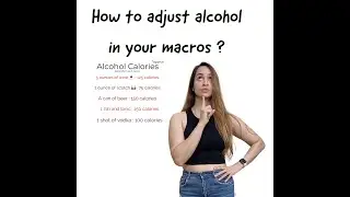 How to adjust alcohol calories in macros?