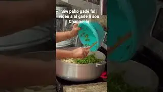 #short great video of okra  best Haitian okra kalalou