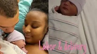RAW LABOR & DELIVERY VLOG PT 2 | * HE FELL OUT!! *