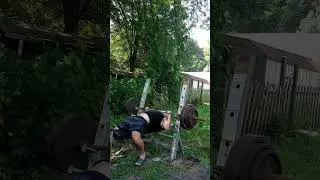 345 lbs pin press #rawstrength #strengthtraining #benchpress #chestday