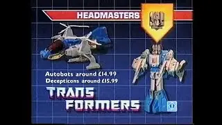Transformers G1 Headmasters and G1 Targetmasters Commercials UK (NEW)
