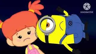 Julia (Bubbles) VS Minions Stuart (Party Blower) HD 720p (But With FIGHT!!!!!!!!!!!!)