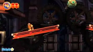 Donkey Kong Country Returns Walkthrough Level 7-5 Cog Jog