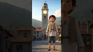 The Clock That Stopped for One Brave Moment #3d #ai #kids #shorts