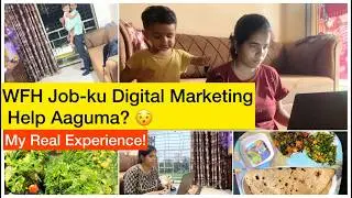 Vlog #63 Digital Marketing Learn Pannalum WFH Job Kidaikumaa? 🤔My Daily Routine Vlog 💻 #tamil #vlogs
