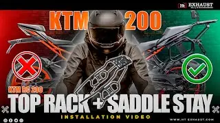 KTM RC 200 TOP RACK + SADDLE STAY INSTALLATION VIDEO