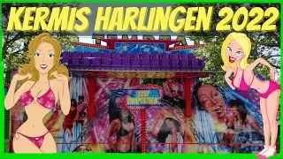 Harlingse Kermis 2022 - Opbouwen attracties Kermis Harlingen op 14 juni