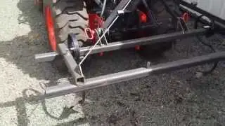 Home made plastic mulch layer/toolbar