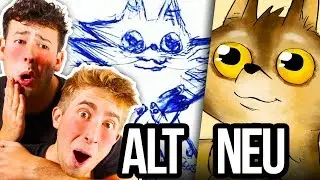 Ich ZEICHNE eure KINDHEITSBILDER NEU! (ft. CrispyRob) Folge 14
