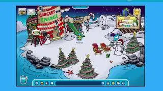 Club Penguin Experience: Coins For Change, Rockhopper's Ship, Christmas Party Construction, & Pin