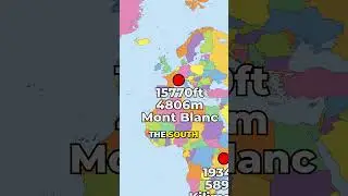 Can You Guess the Highest Mountain on Every CONTINENT? #geography #maps #mountains