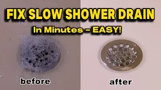 QUICK, EASY FIX for SLOW DRAINS! Step-by-Step Guide. Make your Shower Drain Work LIKE NEW Again!