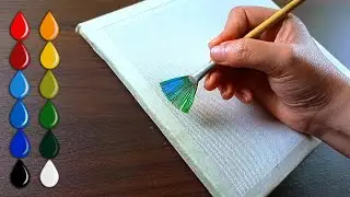 🎨 Easy & Beautiful Spring Morning Scene / Acrylic Painting for Beginners (#259)