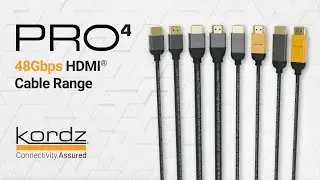 Kordz Product Overview - PRO4 48Gbps HDMI Cable Range