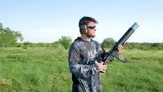 Launching Smoke grenades with a Can Cannon.