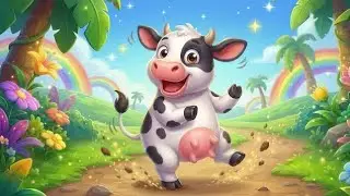 🐄✨ Tanzende Kuh &ndash; Fr&ouml;hliches Kinderlied zum Mitmachen! | Stampf, Dreh & Tanz Spa&szlig; f&uuml;r Kinder 🎶🌈