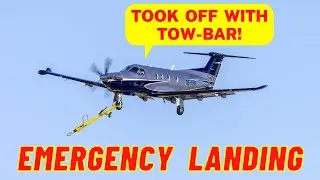 Pilot Makes Emergency Landing with Towbar Attached at Gerald R. Ford International Airport | N886WF