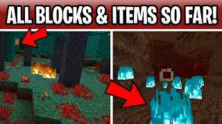 Обновление Minecraft 1.16 Nether: все блоки и предметы на данный момент! Синий огонь, лианы и грибы!