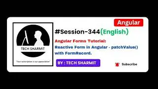 Angular patchValue FormRecord in English: Update Specific FormRecord Value  Reactive Form  (Ep-344)