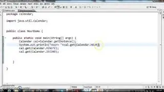 How to display current hour,minute,second in java?