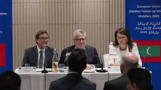 Maldives 2025 EU EFM - Election Follow-up Mission Press Conference (all footage)