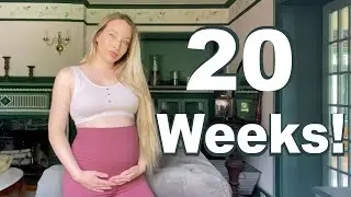 20 Weeks Pregnant BUMPDATE & What Early Pregnancy Baby Kicks Feel Like!