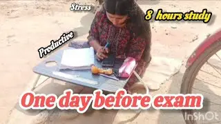 One day before exam 😰⏰ nothing fancy only study 👍✨