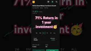 💥Motilal Oswal Midcap Fund Direct growth 😱| 71℅ Return in 1 Year Investment Sip Lumpsum🥳