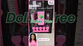 Pink Dollar Tree Finds | 5pc Sassy  + Chic Pedicure Nail Set 💅 | Asha Washington #dollartree #nails