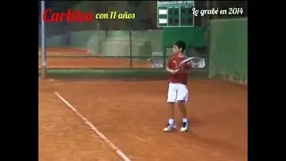 UNSEEN: 11-Year-Old Carlos Alcaraz Playing Tennis 🔥