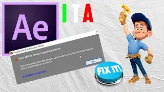 After Effects ''Errore inizializzazione del programma di installazione'' Fix - ITA