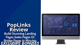 PopLinks Review | Build Stunning Landing Pages, Sales Pages Or Bridge Pages In Minutes