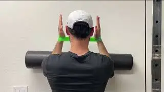 Serratus Anterior Wall Slides with Band