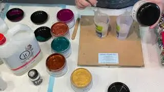 RESIN ART~EASY PROJECT FOR BEGINNERS TUTORIAL ~NEW PRISM ACRYLIC PAINTS USED