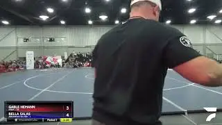 106 Lbs Quarters & 1st Wb (16 Team) - Gable Hemann, Iowa Vs Bella Salas, Arkansas Silver B6ce