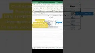 Creer des liens entre les feuilles sur Excel 😍 #excel #excelastuces #astuces #pourtoi #foryou