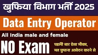 data entry operator vacancy in icsil | deo recruitment 2025 | latest govt jobs | new job today |