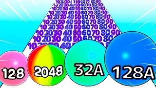 Ball Run 🏐 2048 game play no 102।।Infinity Run game।।gaming video।। #ballrun2048 #ballrun #gaming