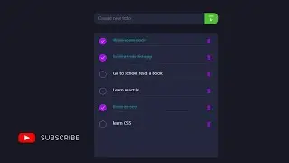 BUILD A TODO LIST APP WITH REACT JS 🔥  [LOCAL STORAGE] 🚀🚀